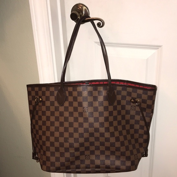 Louis Vuitton Handbags - Louis Vuitton Neverfull MM Damier Ebene Brown